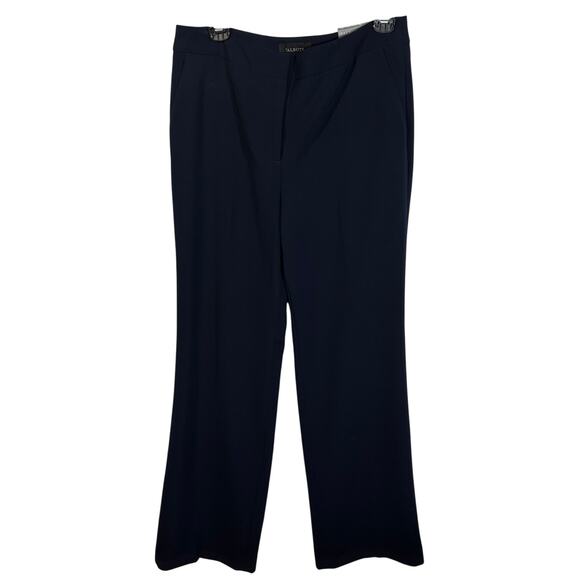 NWT Talbots Women's Wide Leg High Waist Seasonless Crepe Pants Womens Sz 4 Blue - Picture 1 of 6